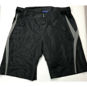 Performance Cycle Shorts Men XXL Black with Padded Liner Pockets Bike Activewear